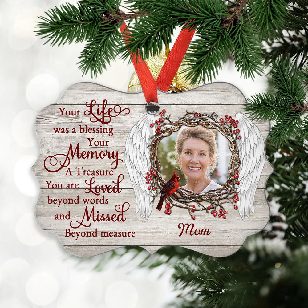 A Blessing Life - Personalized Custom Aluminum Ornament - Image 2