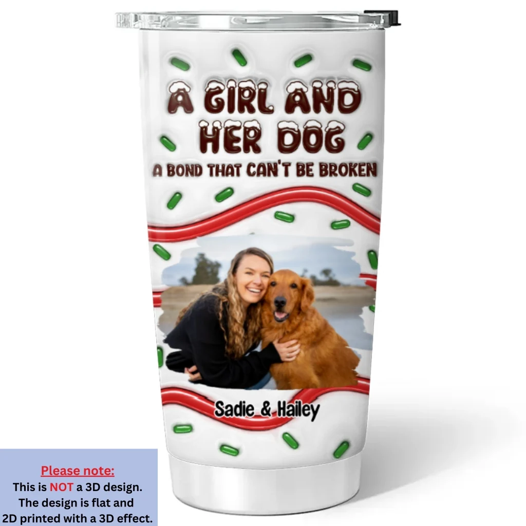 A Bond Photo - Personalized Custom 3D Inflated Effect Tumbler - Image 5