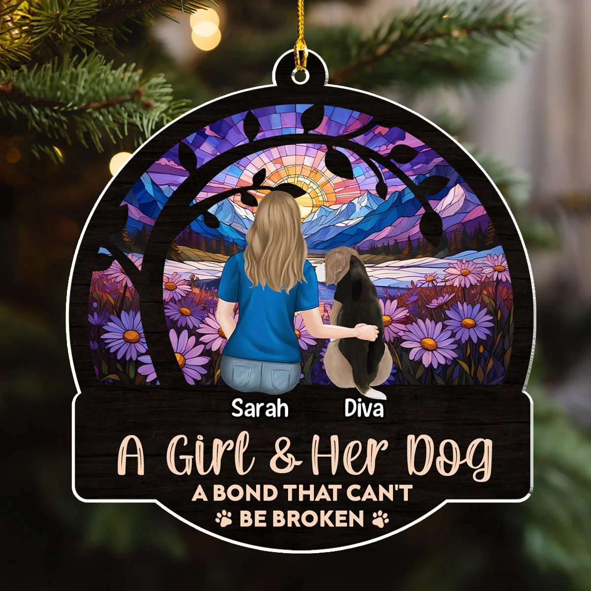 A Bond That Can Not be Broken - Personalized Custom Acrylic Ornament