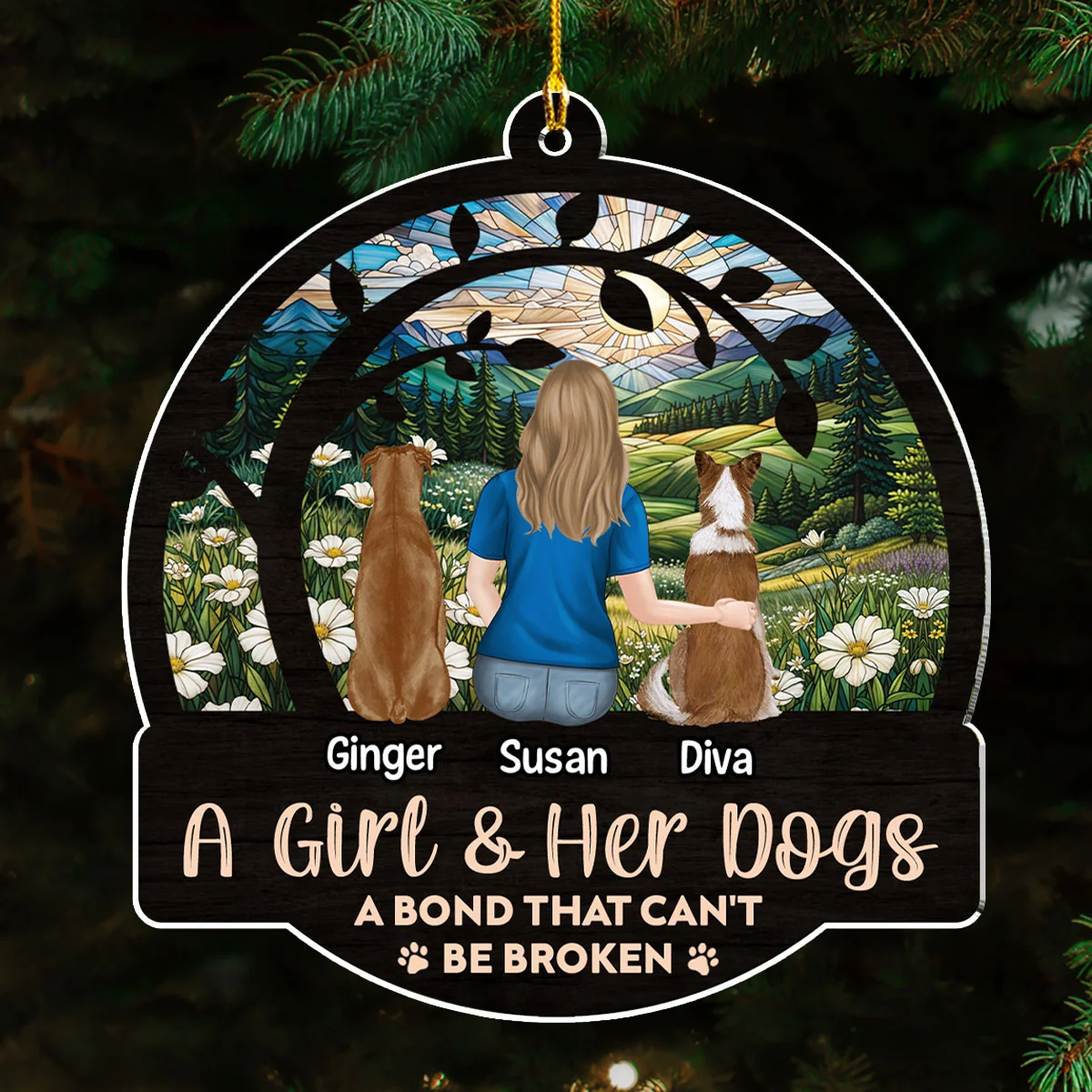 A Bond That Can Not be Broken - Personalized Custom Acrylic Ornament - Image 2