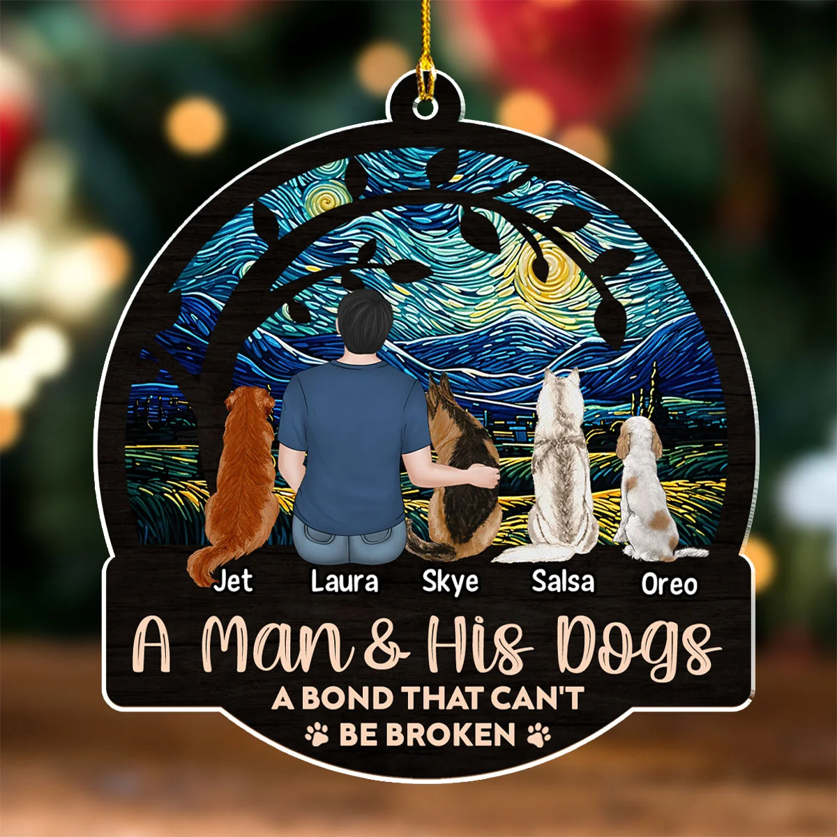 A Bond That Can Not be Broken - Personalized Custom Acrylic Ornament - Image 3