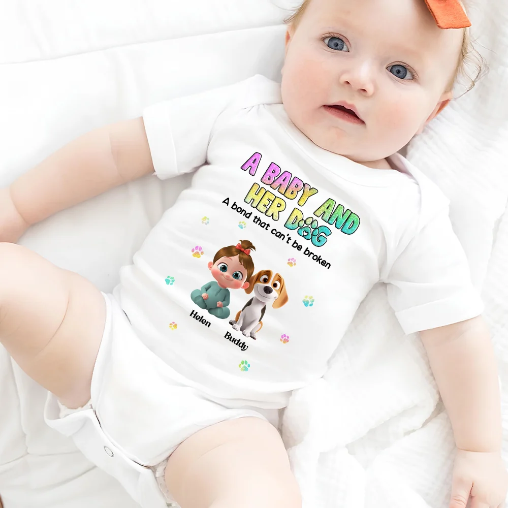 A Bond That Can Not Be Broken - Personalized Custom Baby Onesie - Image 5
