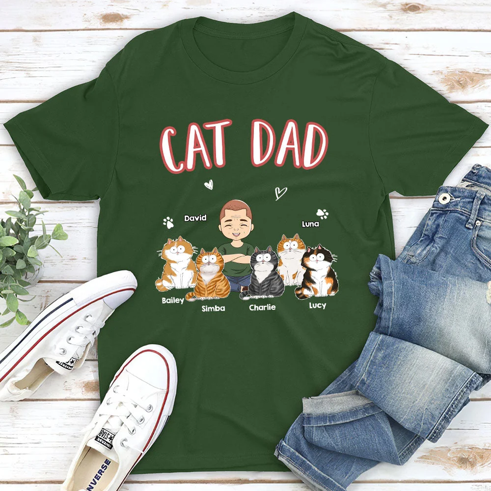 A Cat Mom - Personalized Custom Unisex T-shirt - Image 3
