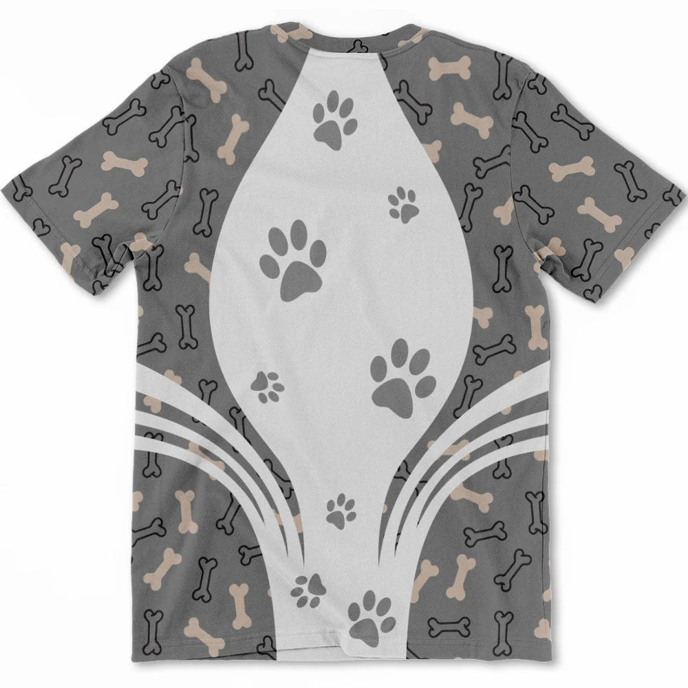 A Dog Makes Life Better - Personalized Custom All-over-print T-shirt - Image 2