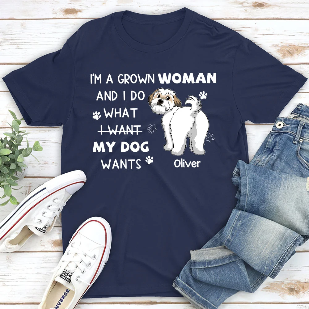 A Grown Woman - Personalized Custom Unisex T-shirt - Image 2