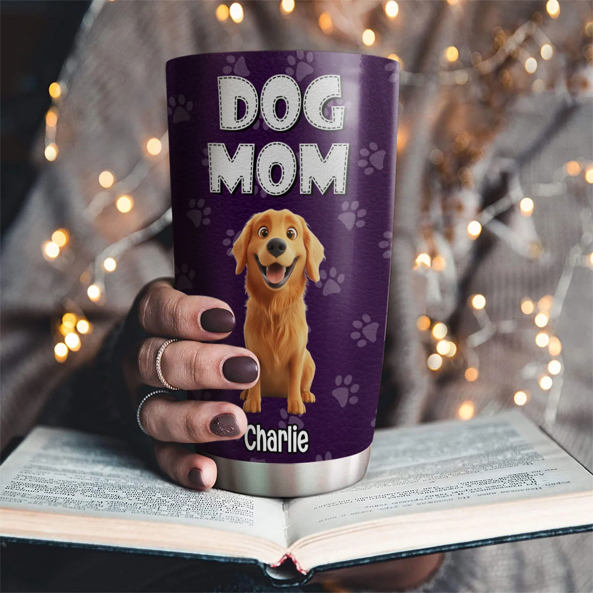 A Little Dog Gonna Love You - Personalized Custom Tumbler - Image 2