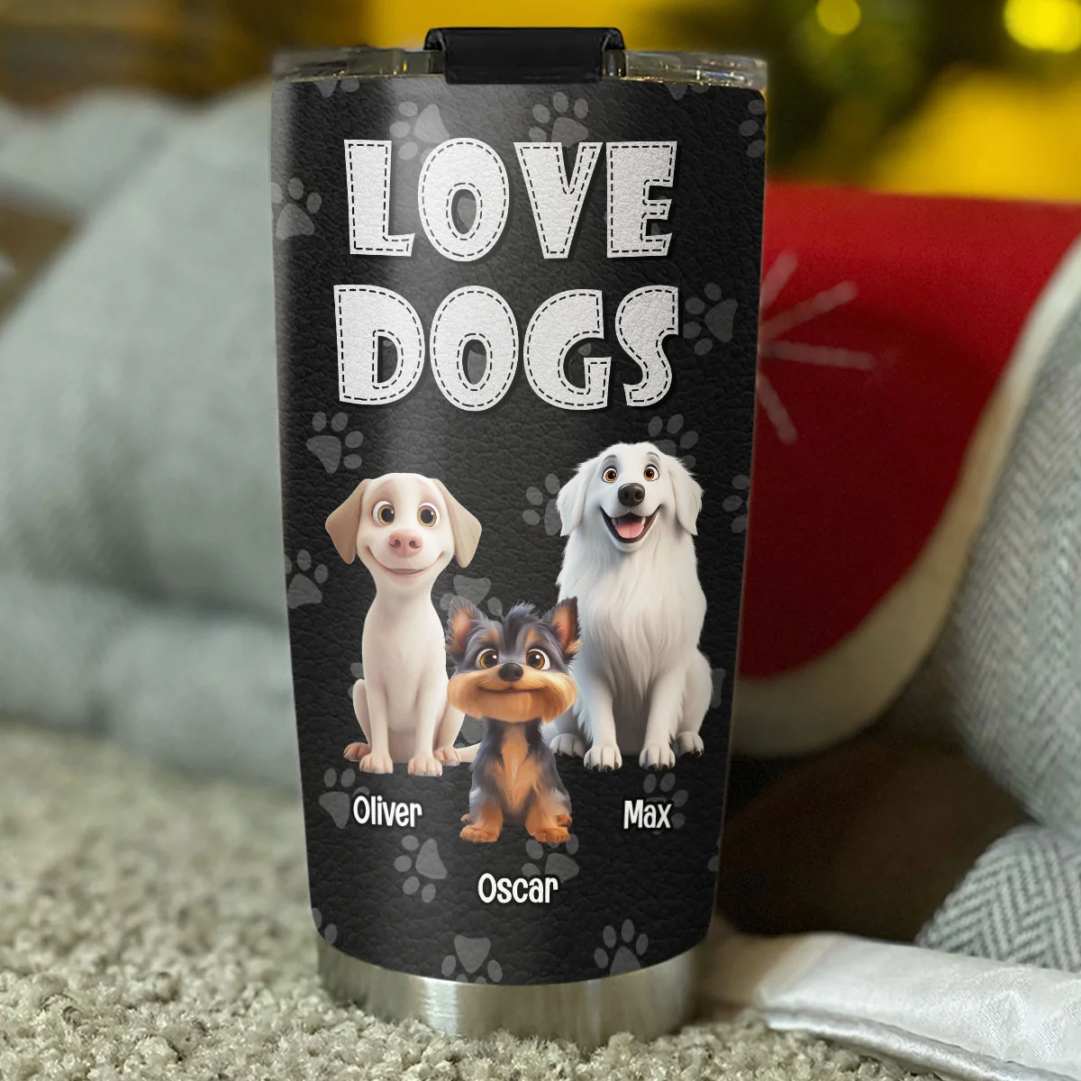 A Little Dog Gonna Love You - Personalized Custom Tumbler - Image 4