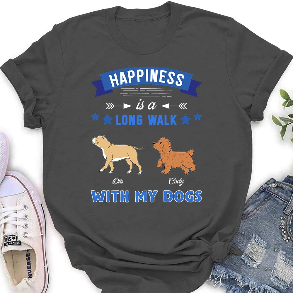 A Long Walk - Personalized Custom Women's T-shirt - Image 2
