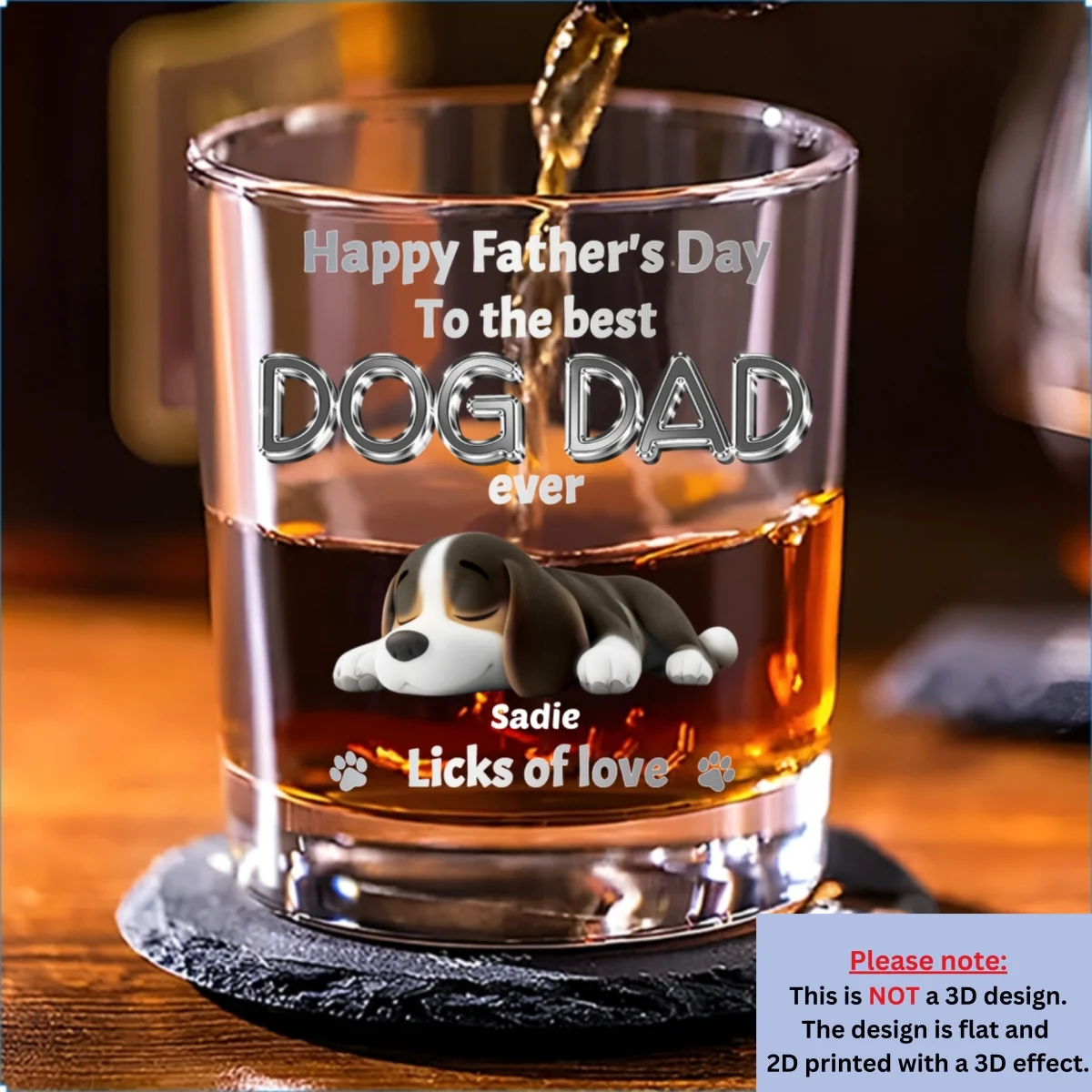 A Lot Of Licks For You - Personalized Custom 3D Effect Whiskey Glass - Image 7