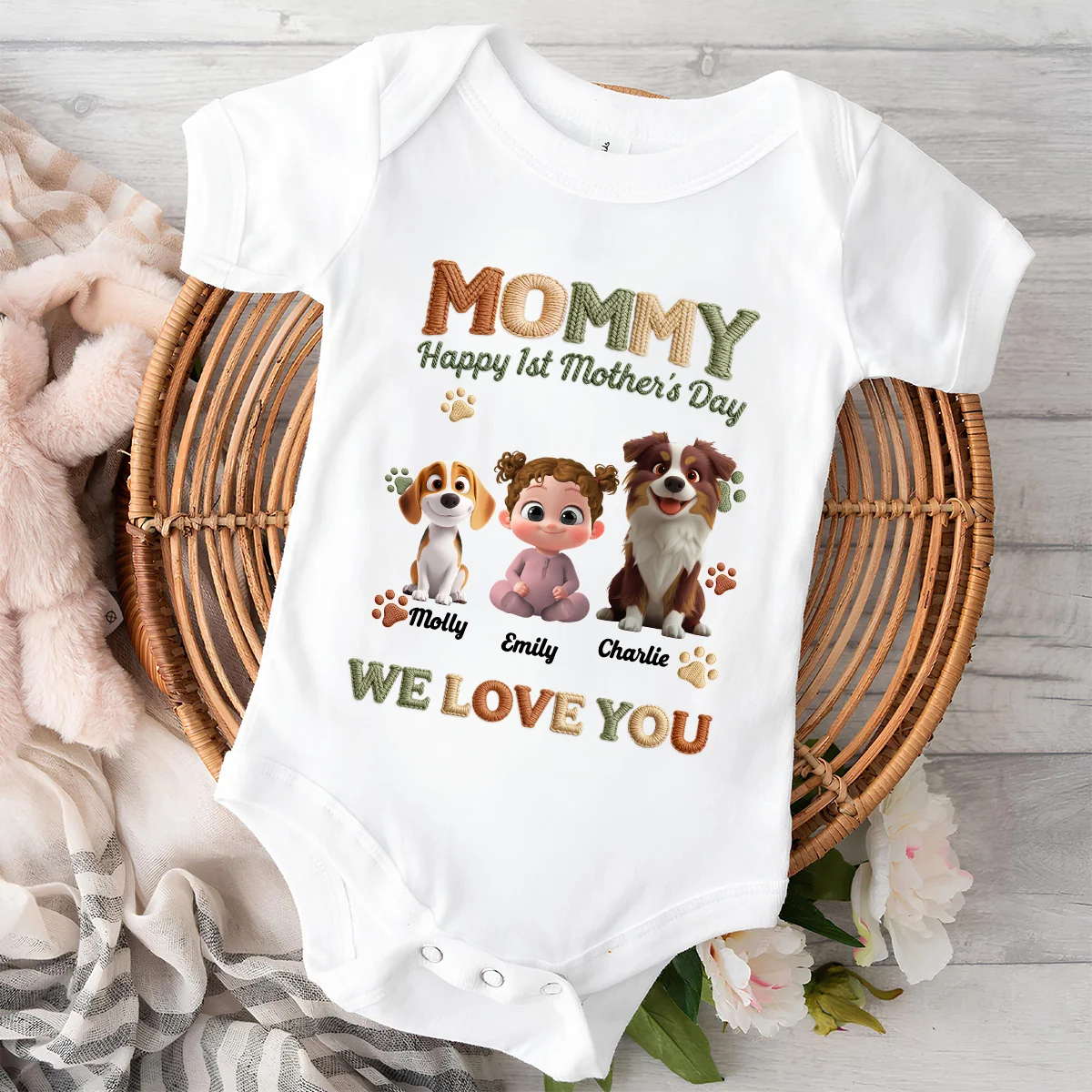 A New Chapter Begins - Personalized Custom Baby Onesie - Image 2