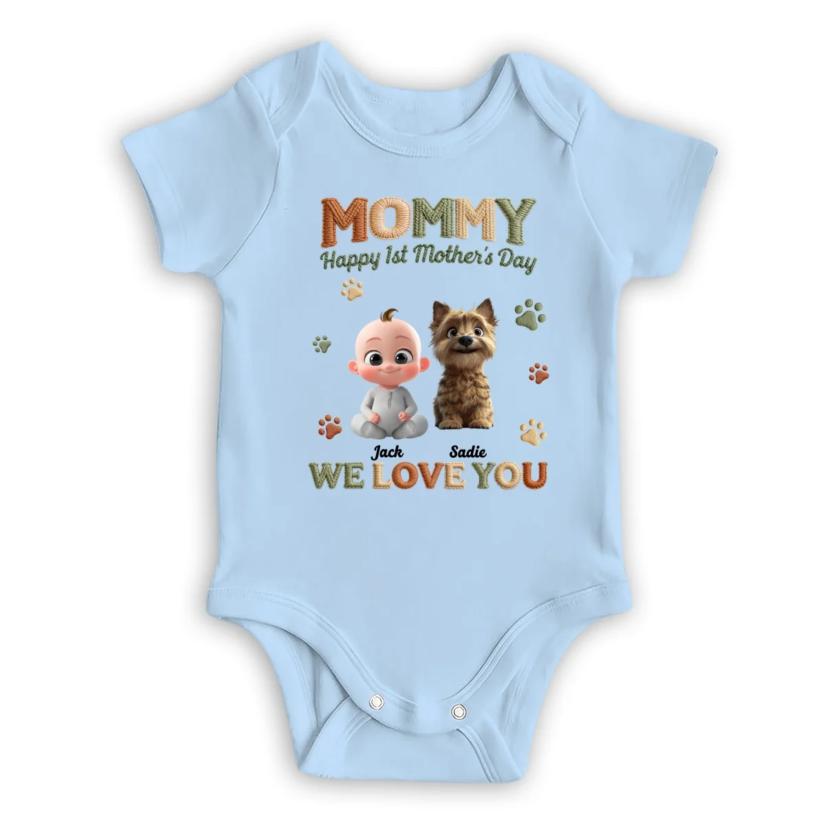 A New Chapter Begins - Personalized Custom Baby Onesie - Image 8