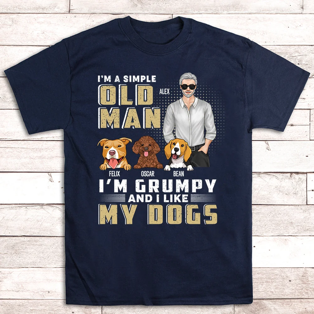 A Simple Old Man - Personalized Custom Unisex T-shirt - Image 5