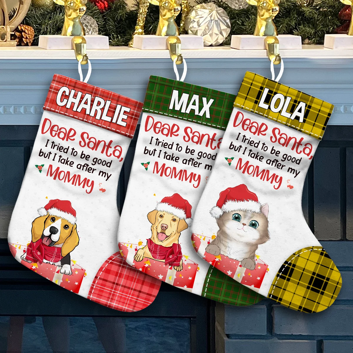 A Very Good Cat This Year - Personalized Custom Christmas Stocking