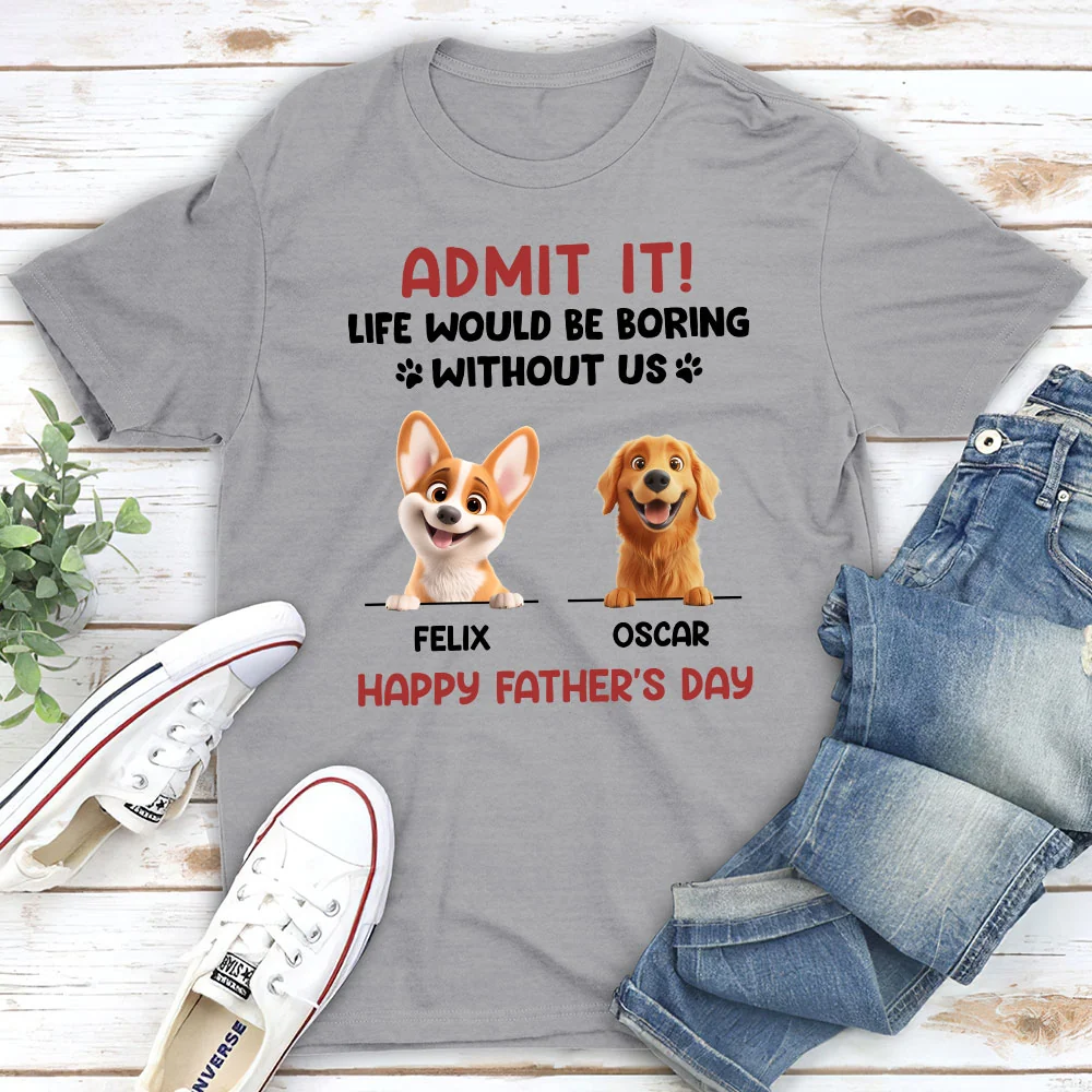 Admit It Cartoon - Personalized Custom Unisex T-Shirt - Image 3