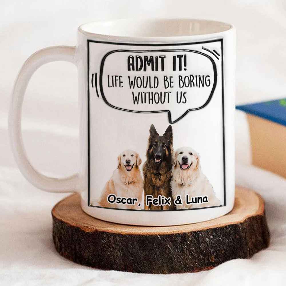 Admit It Dog Photo - Personalized Custom 3D Inflated Effect Mug - Image 2