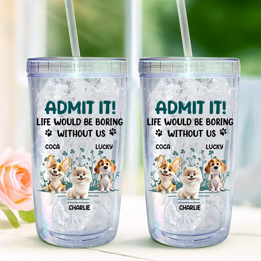 Admit It - Personalized Custom 14oz Plastic Tumbler - Image 3