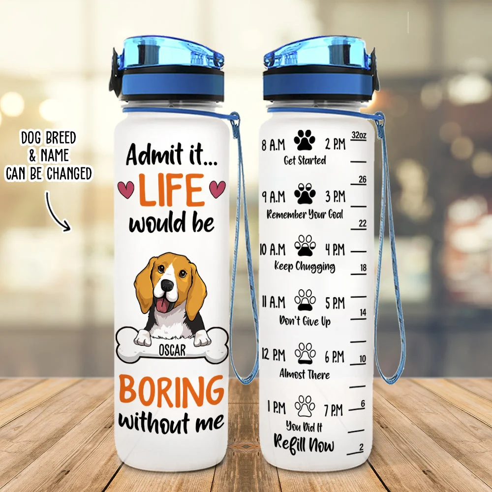 Admit It - Personalized Custom Water Tracker Bottle