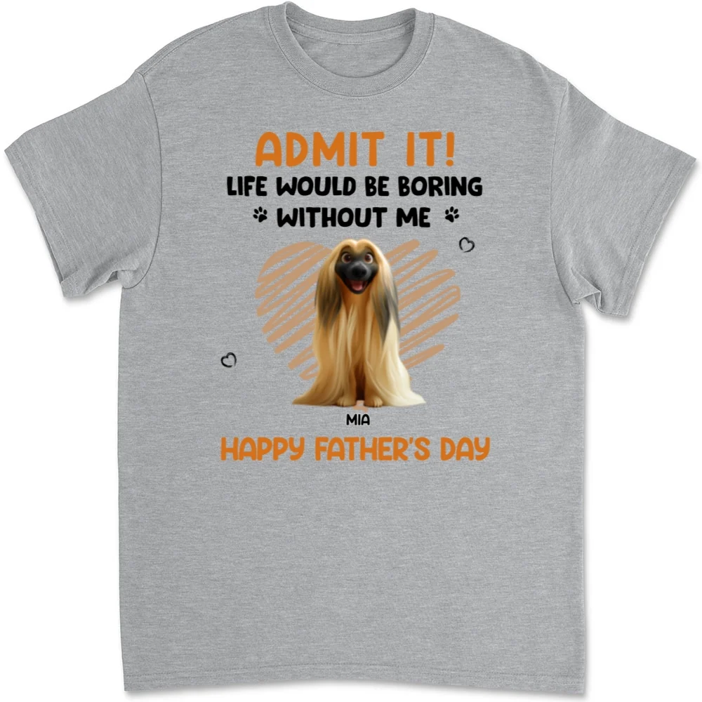 Admit It Pet Dad Orange - Personalized Custom Unisex T-shirt - Image 6