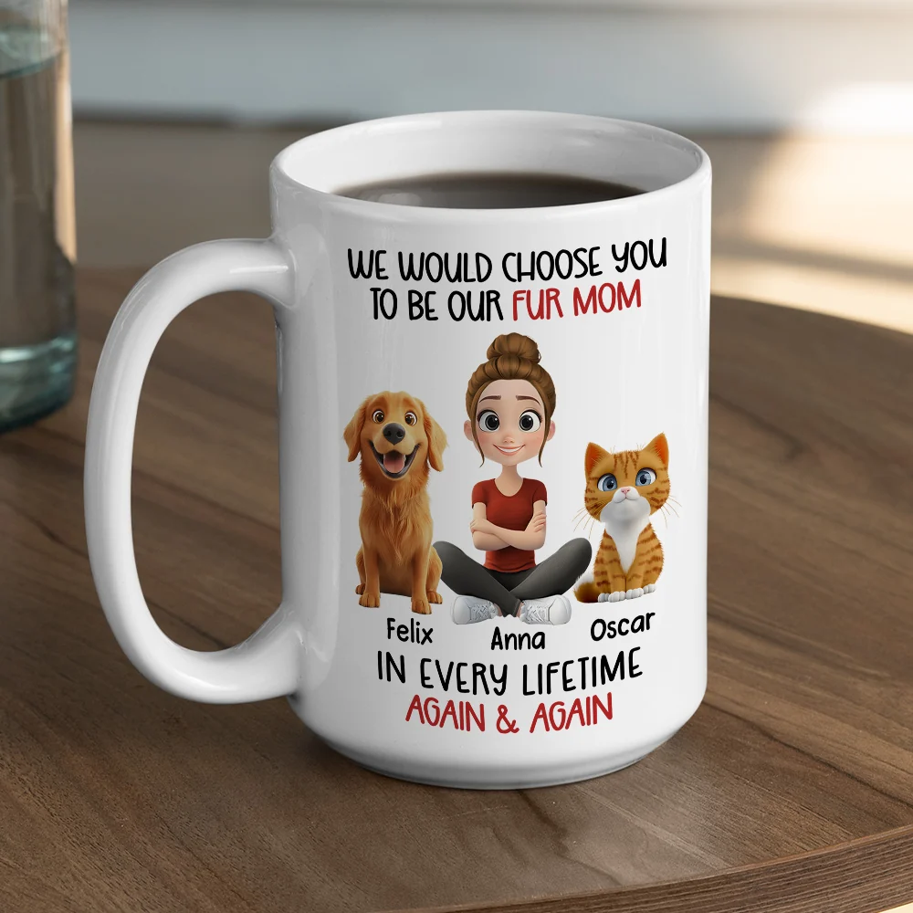 Again And Again Pet Version - Personalized Custom Coffee Mug - Image 5