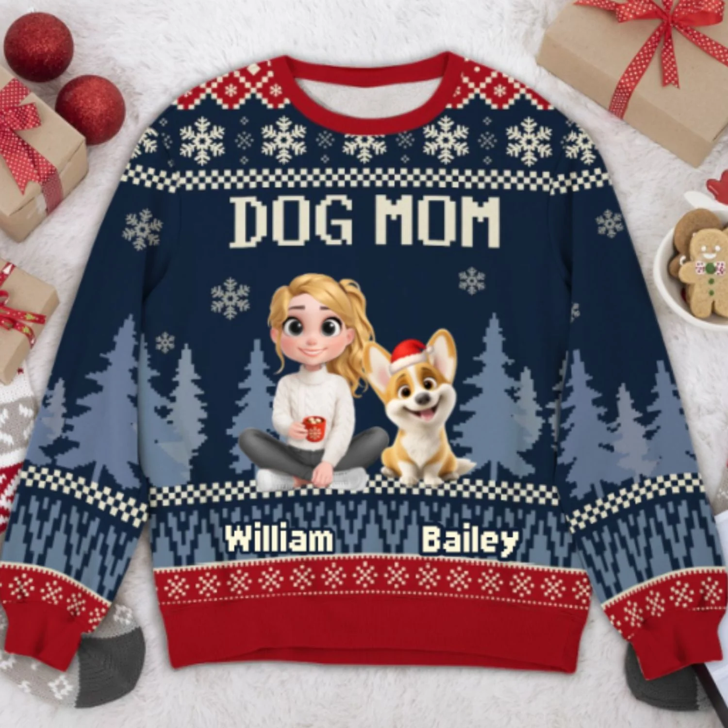 All Girl Need Is My Dogs - Personalized Custom All-Over-Print Sweatshirt - Image 7