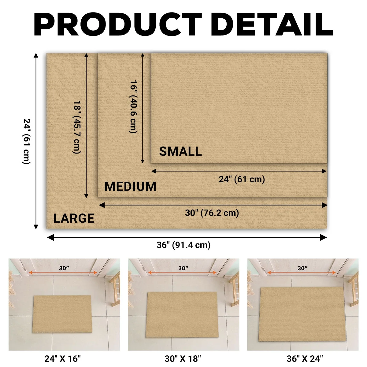 All I Need For A Home - Personalized Custom 3D Effect Doormat - Image 6