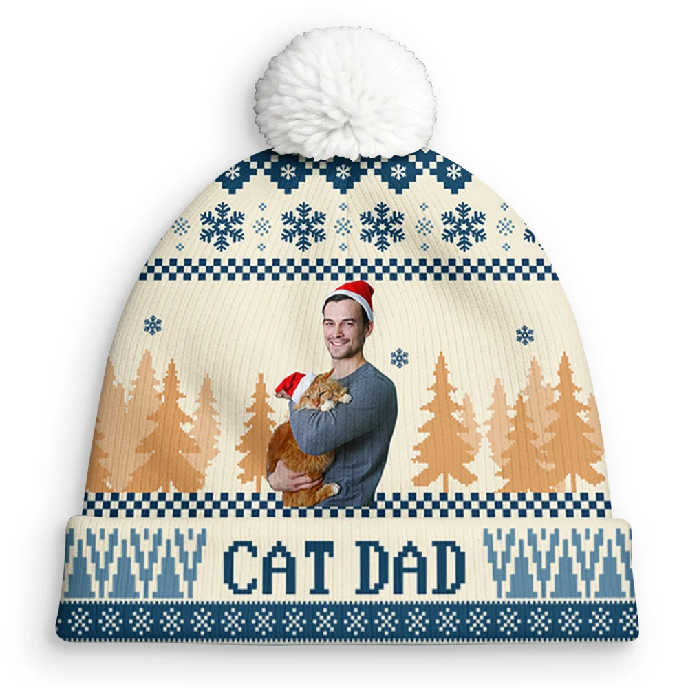 All I Need Is My Cats Photo - Personalized Custom Bobble Beanie Hat