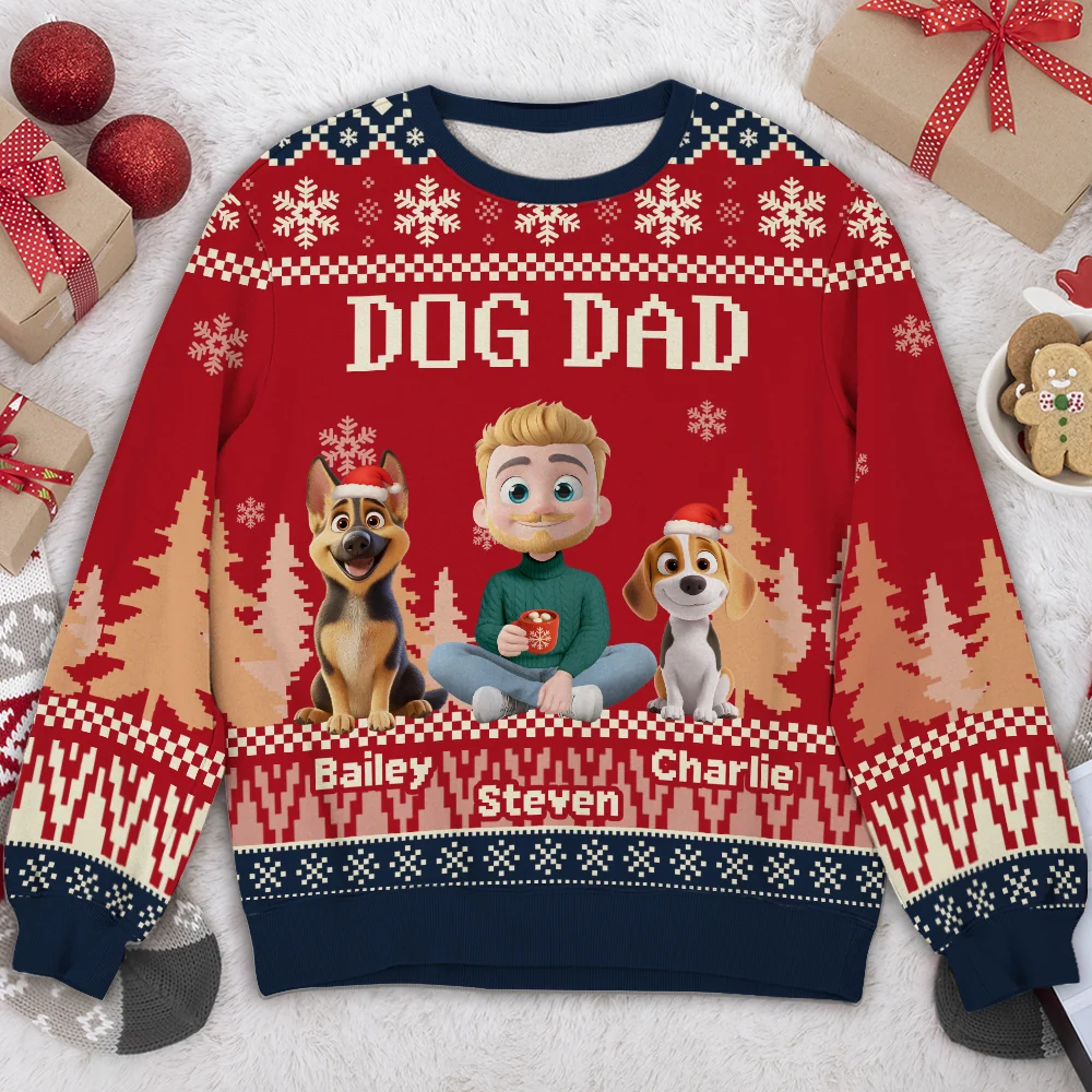 All I Need Is My Dogs - Personalized Custom All-Over-Print Sweatshirt - Image 2