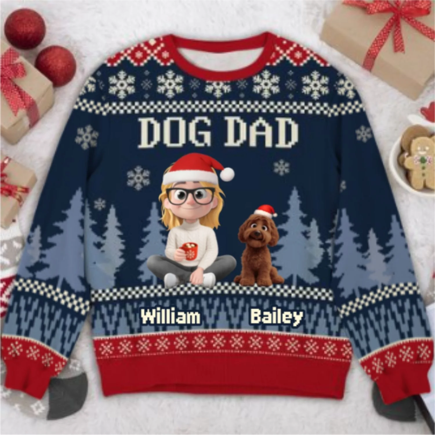 All I Need Is My Dogs - Personalized Custom All-Over-Print Sweatshirt - Image 7