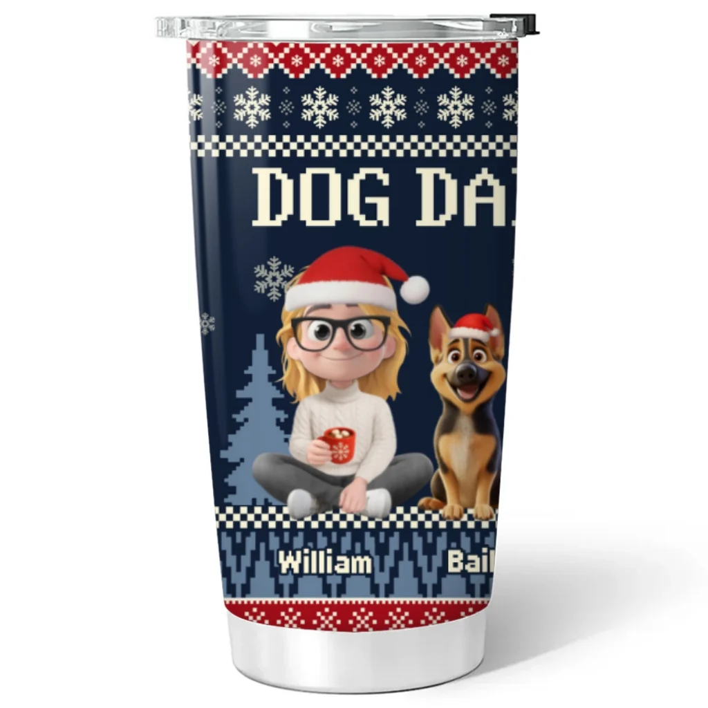 All I Need Is My Dogs - Personalized Custom Tumbler - Image 6
