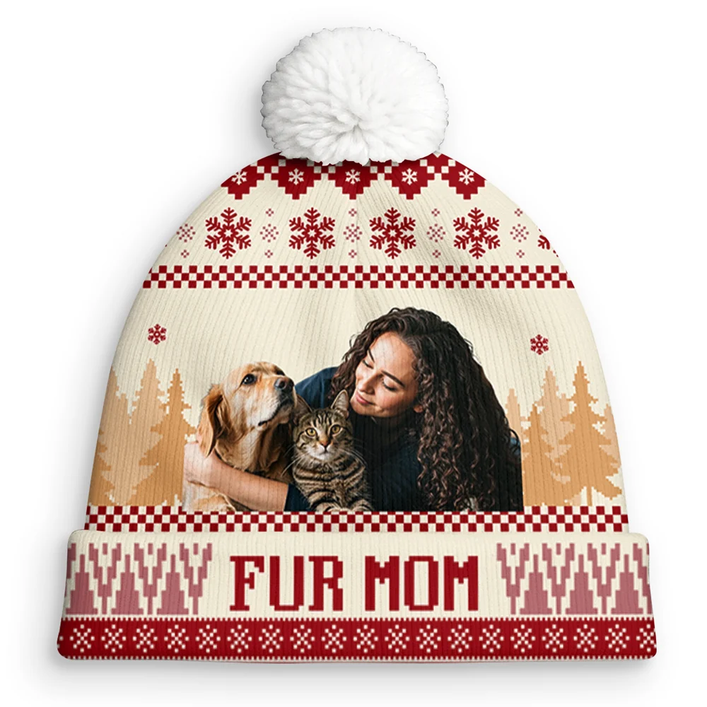 All I Need Is My Pets Ver Woman Photo - Personalized Custom Bobble Beanie Hat