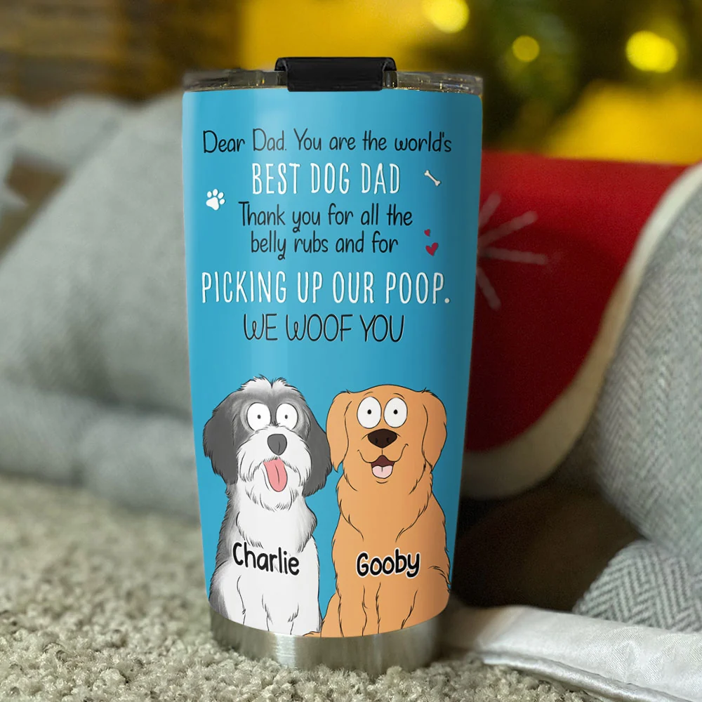 All The Belly Rubs - Personalized Custom Tumbler - Image 4