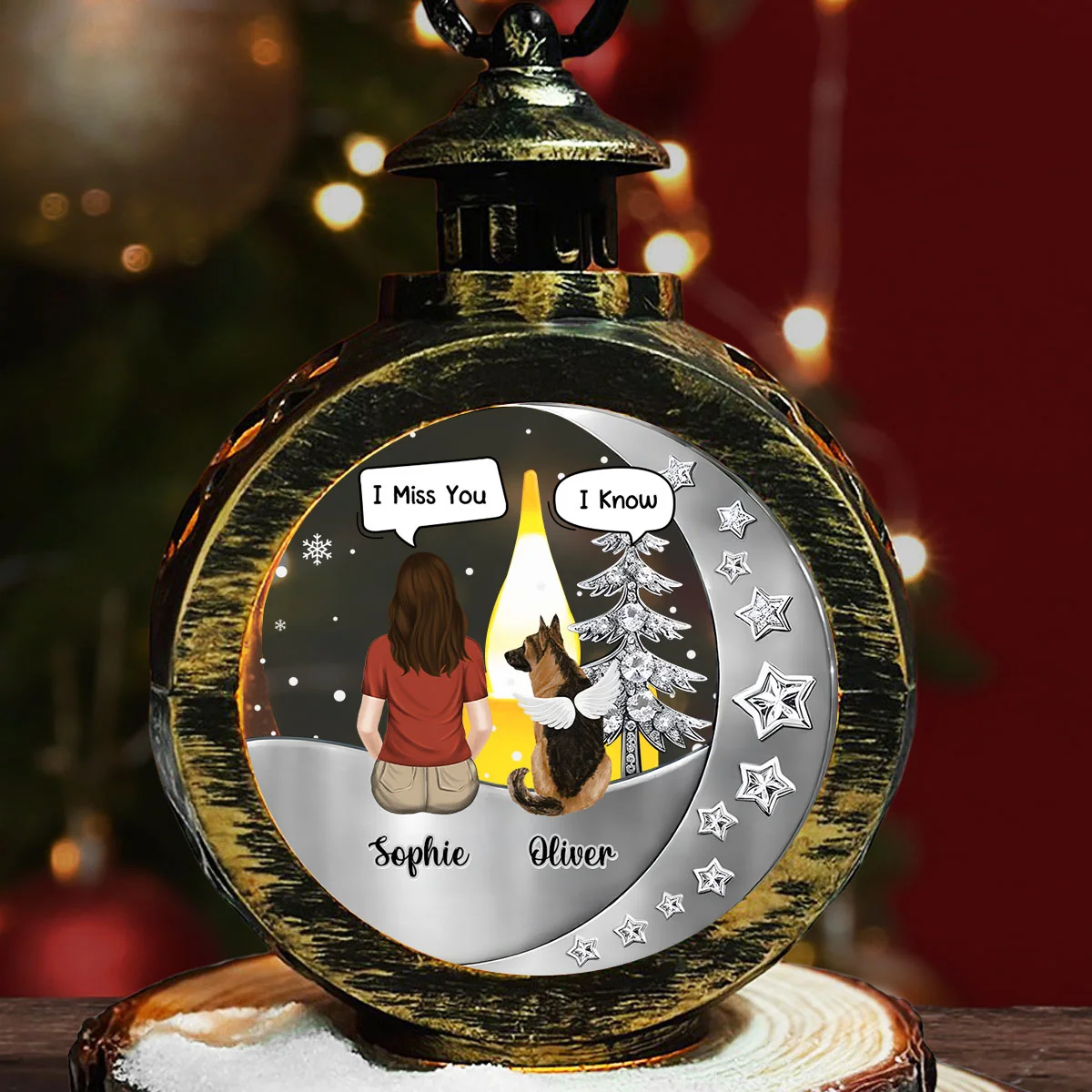 Always Beside You - Personalized Custom 3D Effect Christmas Lantern