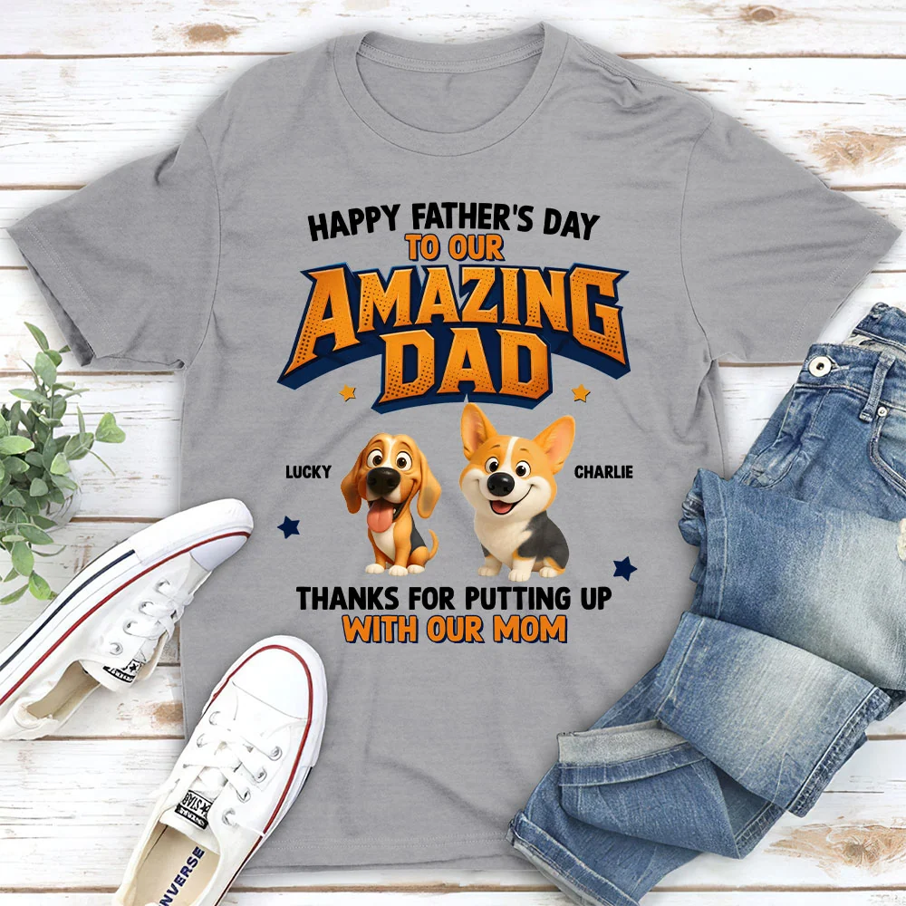 Amazing Dad - Personalized Custom Shirt - Image 3