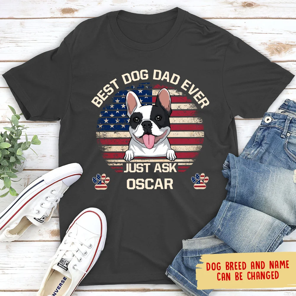 American Best Mom/Dad - Personalized Custom Unisex T-shirt - Image 4