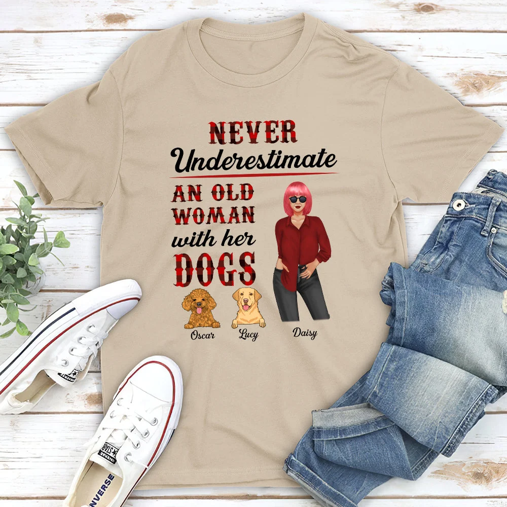 An Old Woman - Personalized Custom Unisex T-shirt - Image 3