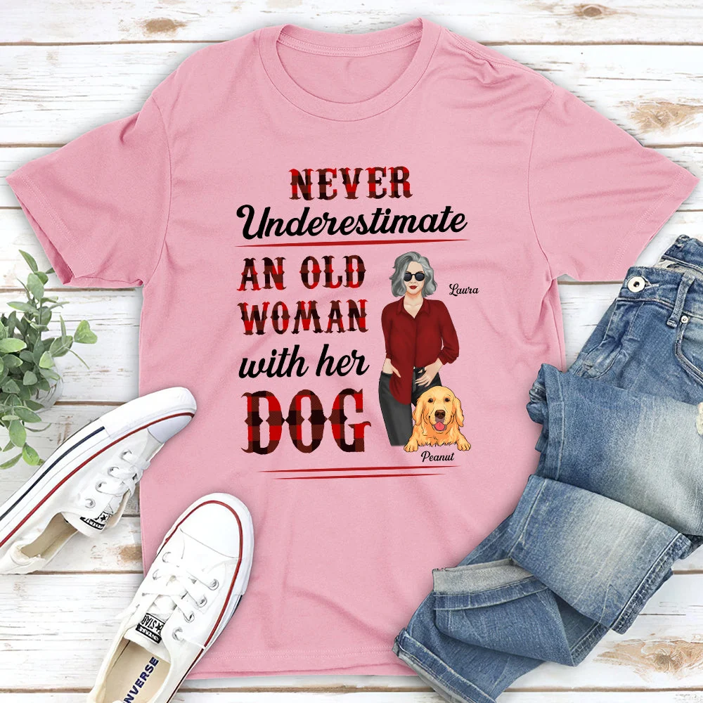 An Old Woman - Personalized Custom Unisex T-shirt - Image 4