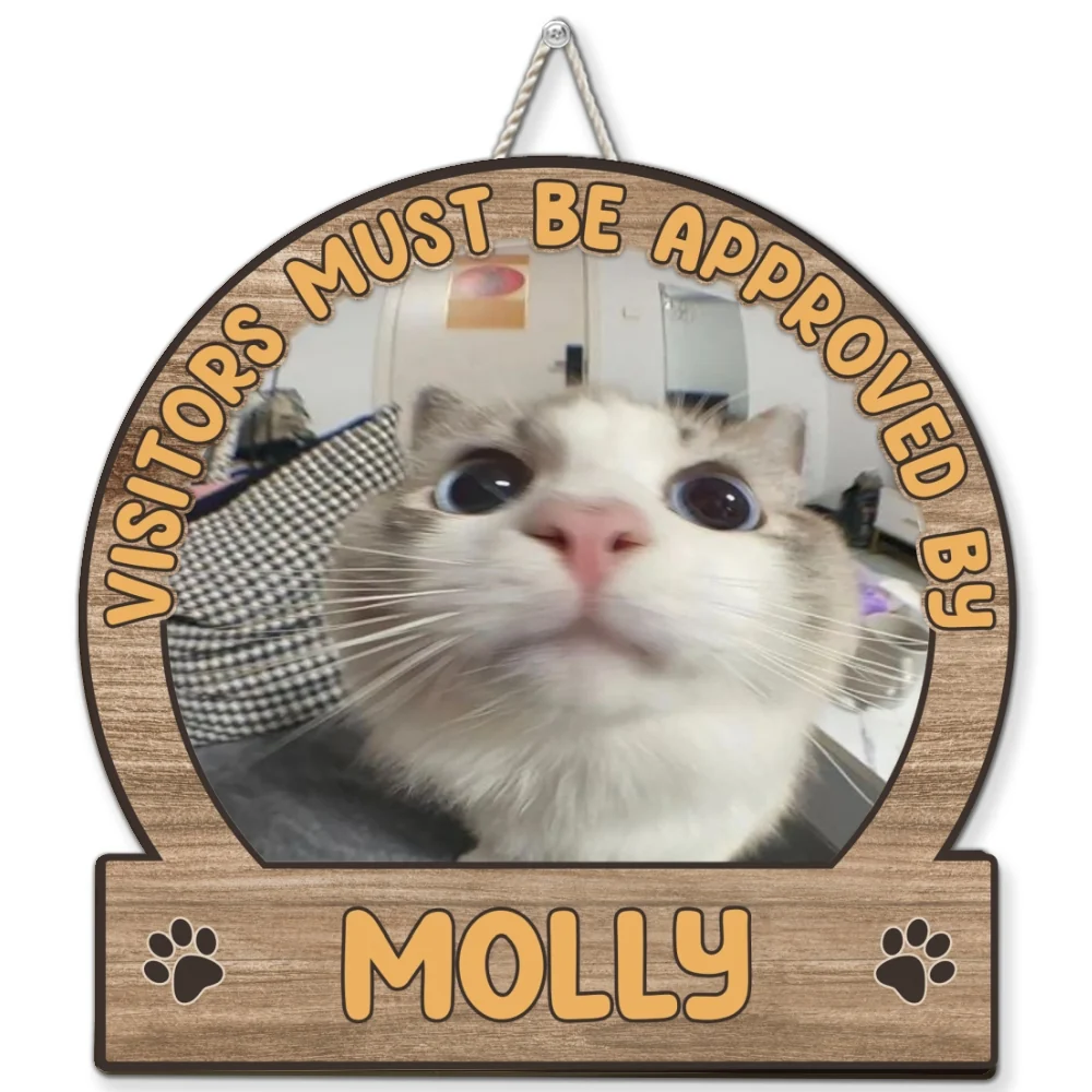 Approved By Pets Photo - Personalized Custom Wood Sign - Image 6