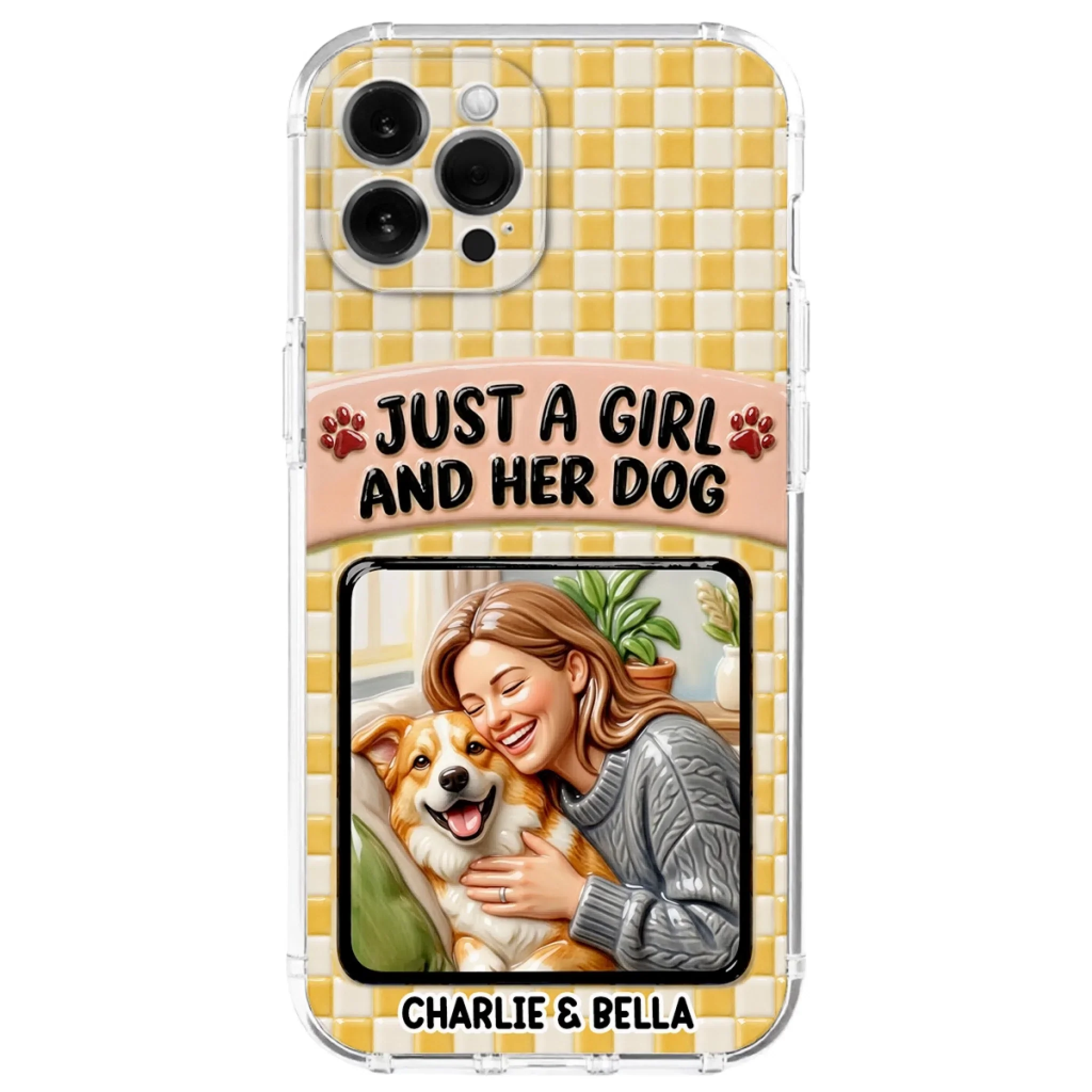Attached To Each Other - Personalized Custom 3D Effect Phone Case
