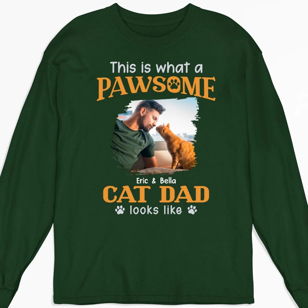 Awesome Dad I Might Say Photo - Personalized Custom Long Sleeve T-shirt - Image 5