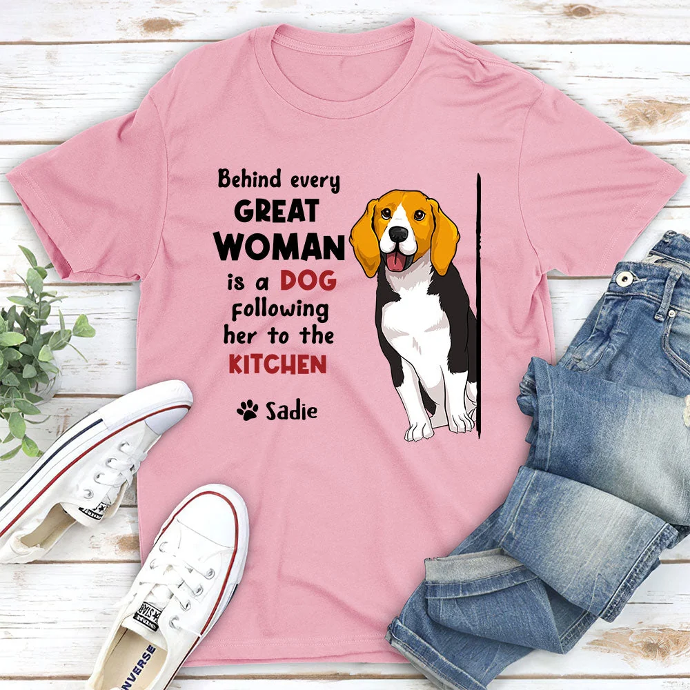 Behind Great Person - Personalized Custom Unisex T-shirt - Image 4