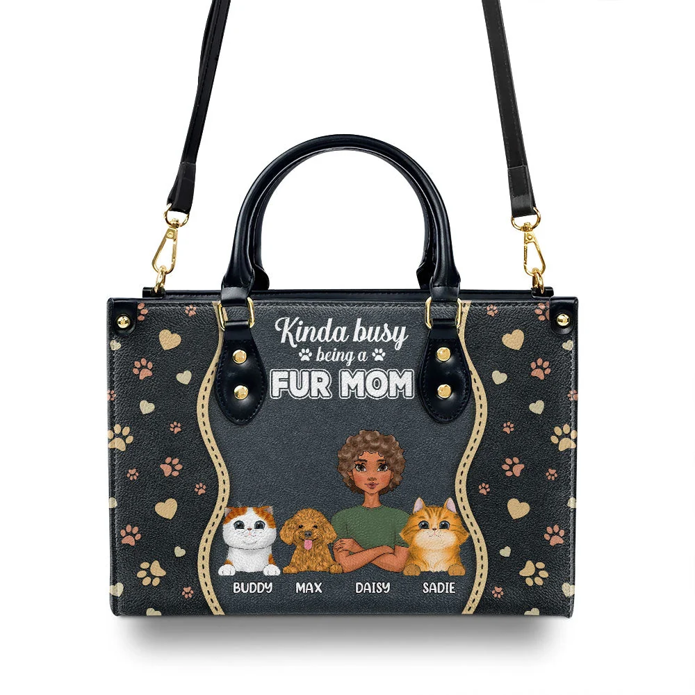 Being A Good Mom - Personalized Custom Leather Bag - Image 2