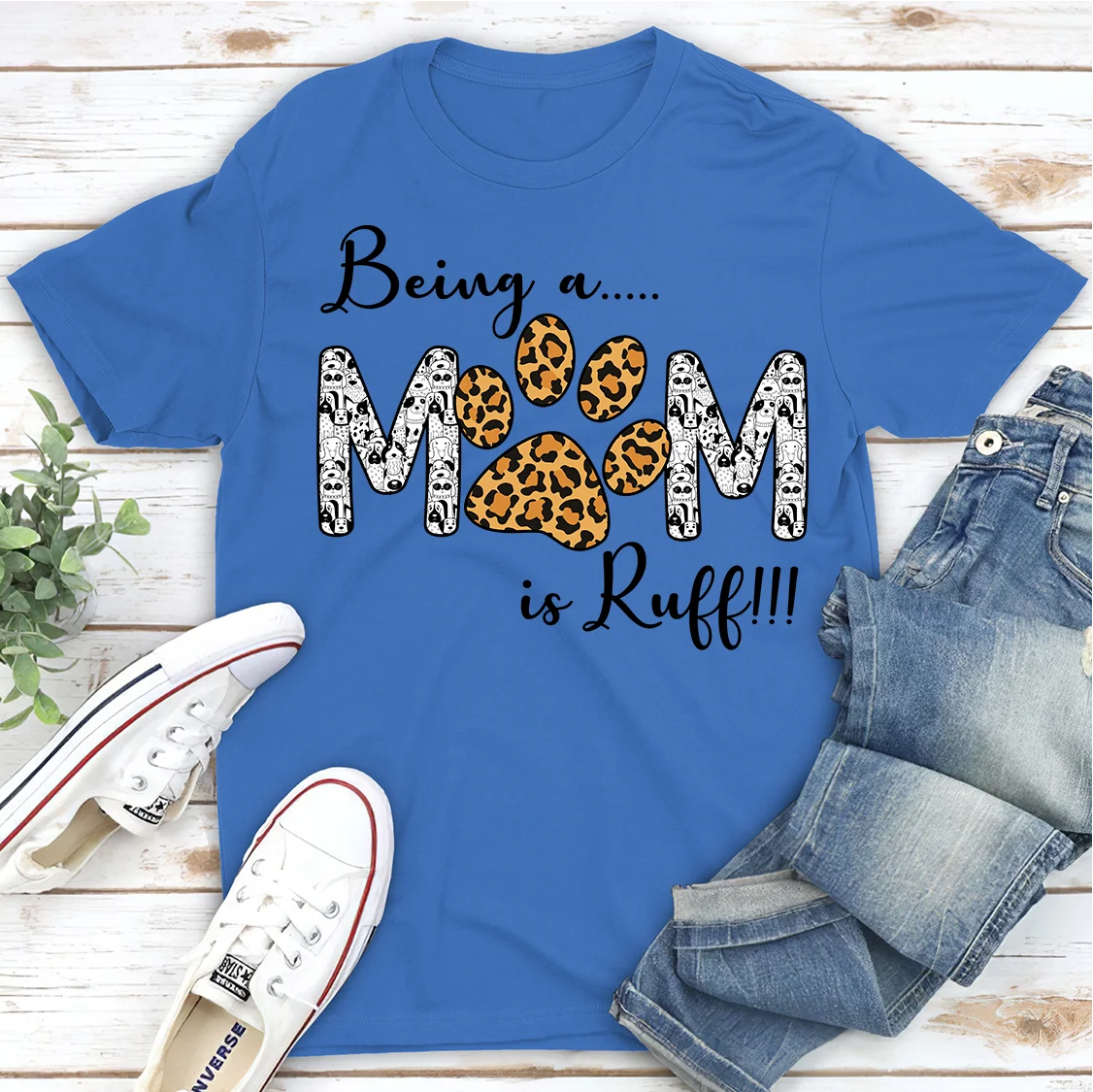 Being a Mom Is Ruff - Classic T-shirt - Image 3