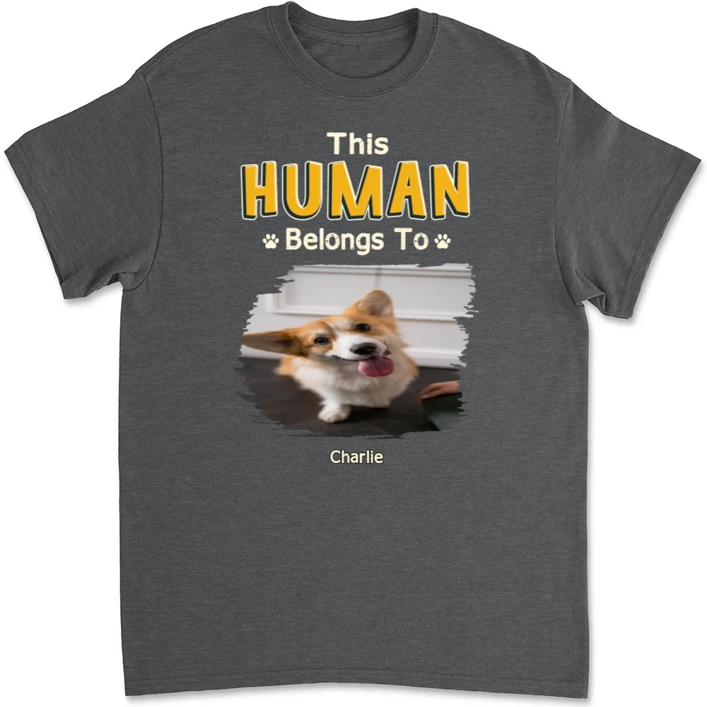 Belongs To Me Photo - Personalized Custom Unisex T-Shirt - Image 5