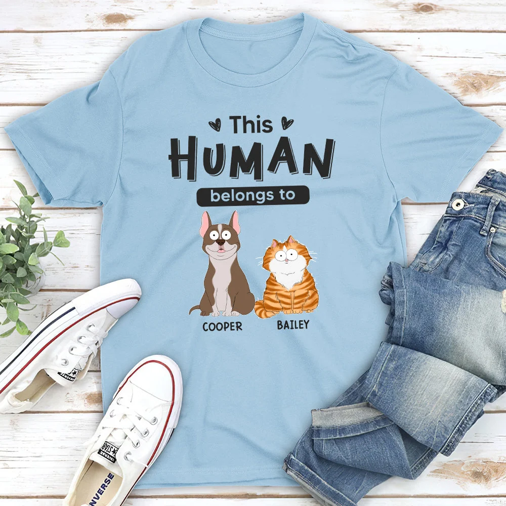 Belongs To Pets - Personalized Custom Unisex T-shirt - Image 2