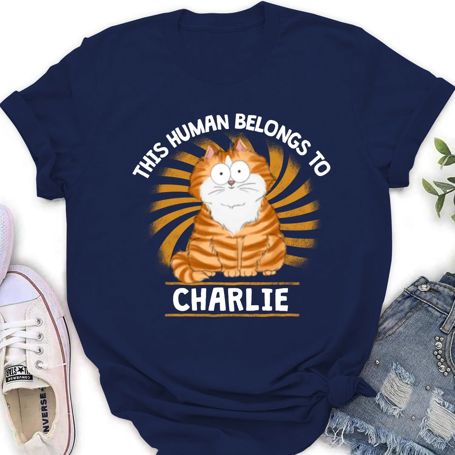 Belongs To Us - Personalized Custom Women's T-shirt - Image 7