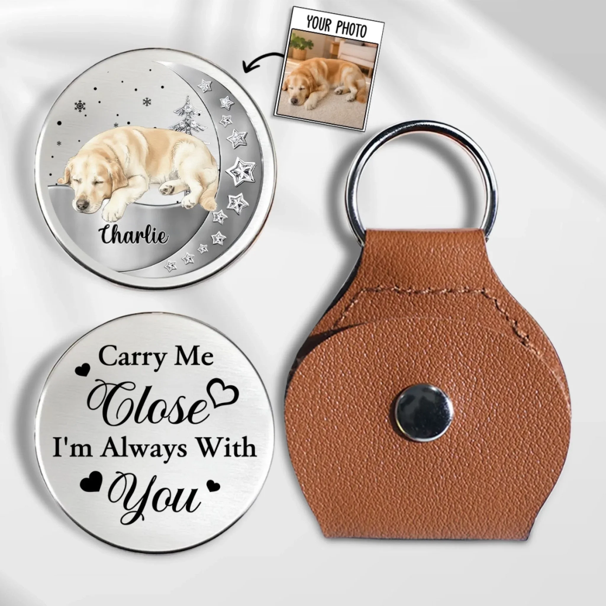 Beside You Watercolor - Personalized Custom 3D Effect Pocket Hug