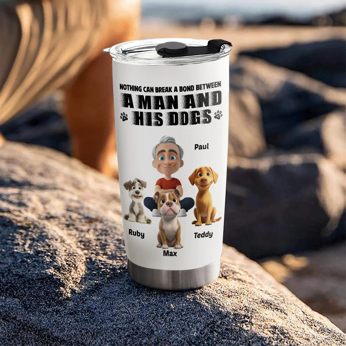 Best Dad Ever Bonding Ver - Personalized Custom Tumbler - Image 3
