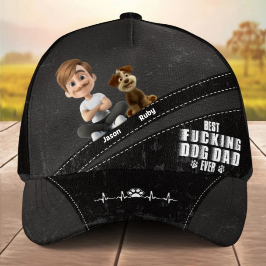 Best Dad Ever - Personalized Custom Classic Cap - Image 8