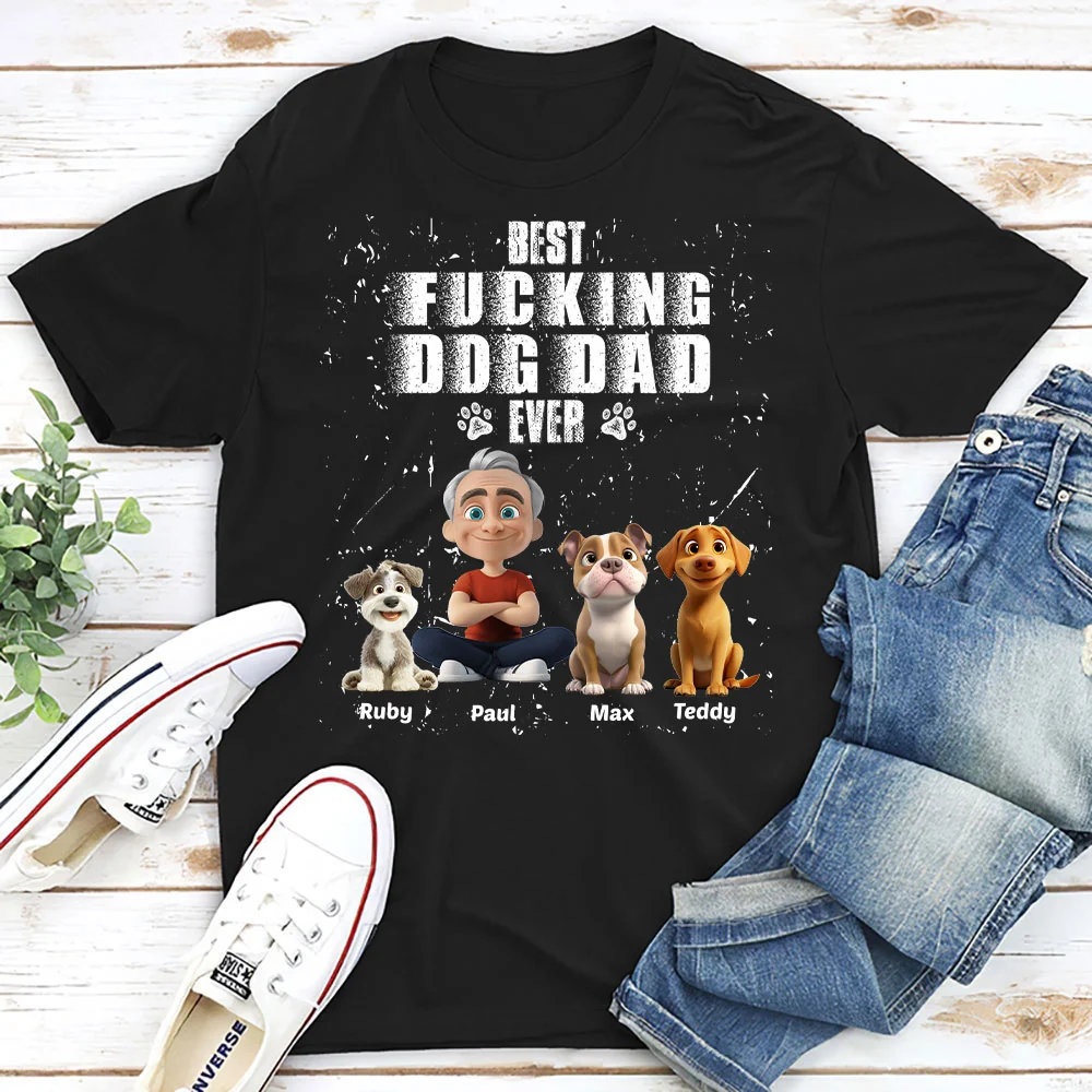 Best Dad Ever - Personalized Custom Unisex T-shirt - Image 2