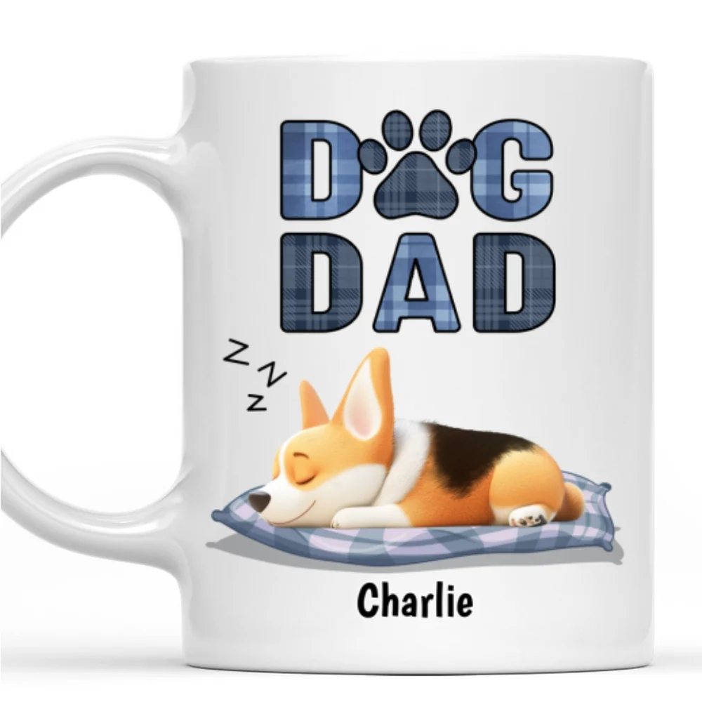 Best Dog Dad - Personalized Custom Coffee Mug - Image 8